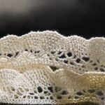Cream crochet lace