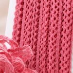 Pink crochet lace